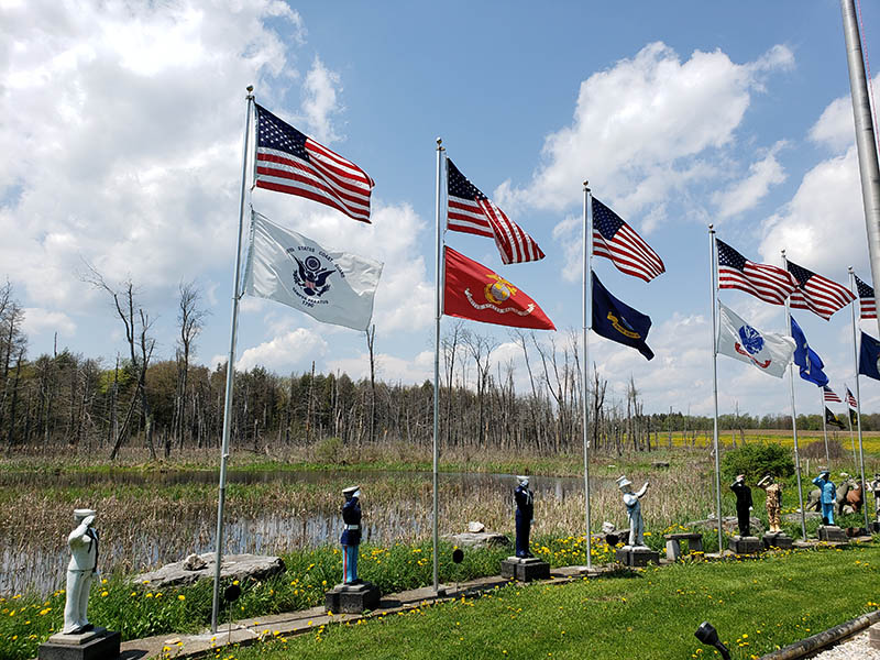 DeRuyter Memorial - Flags