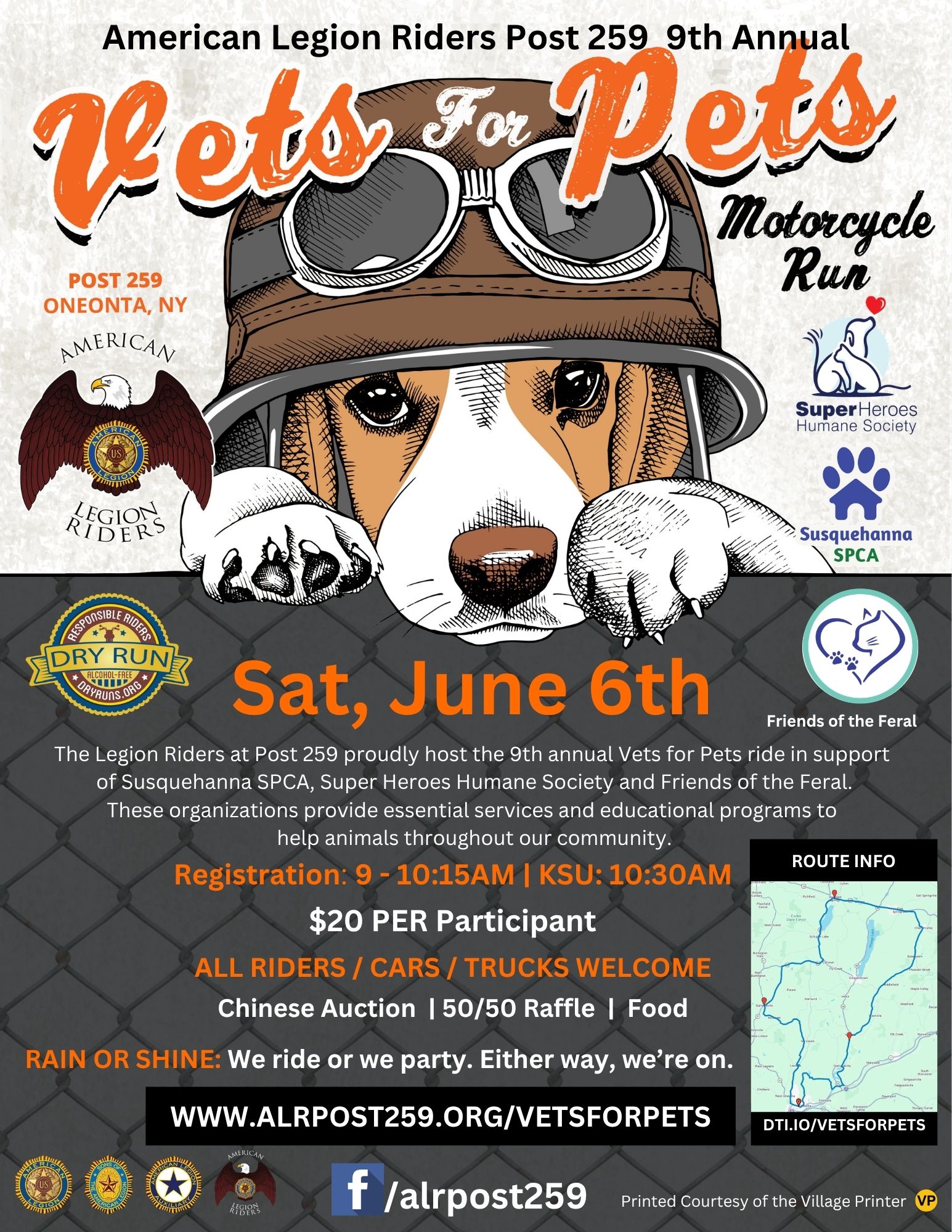 Vets for Pets Rain or Shine